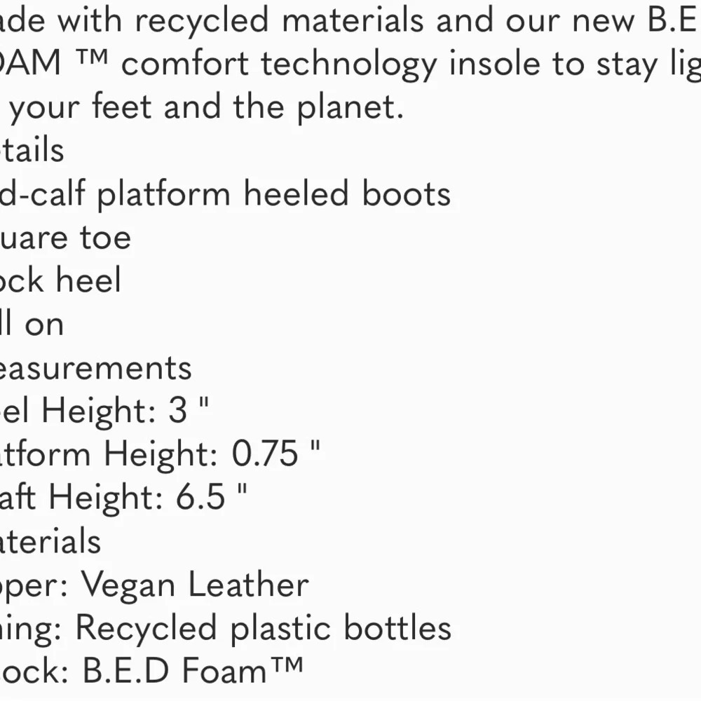 Call it Spring Steffanie Mid-calf platform heeled boots 8.5 - Picture 3 of 8